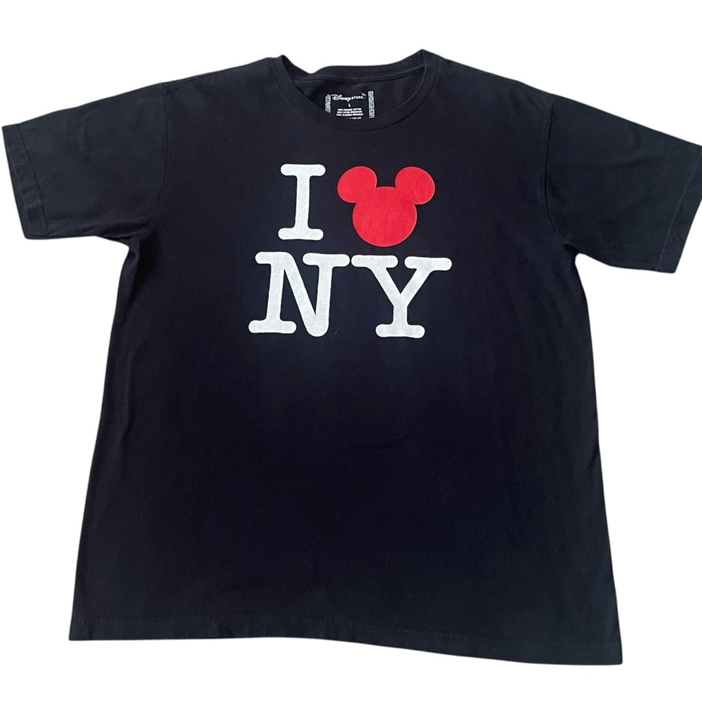 Disney Black Tee with Red and White Mickey Design